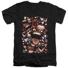 Batman Comics Famous Wretch Men's 30/1 Cotton Slim V-Neck T-Shirt