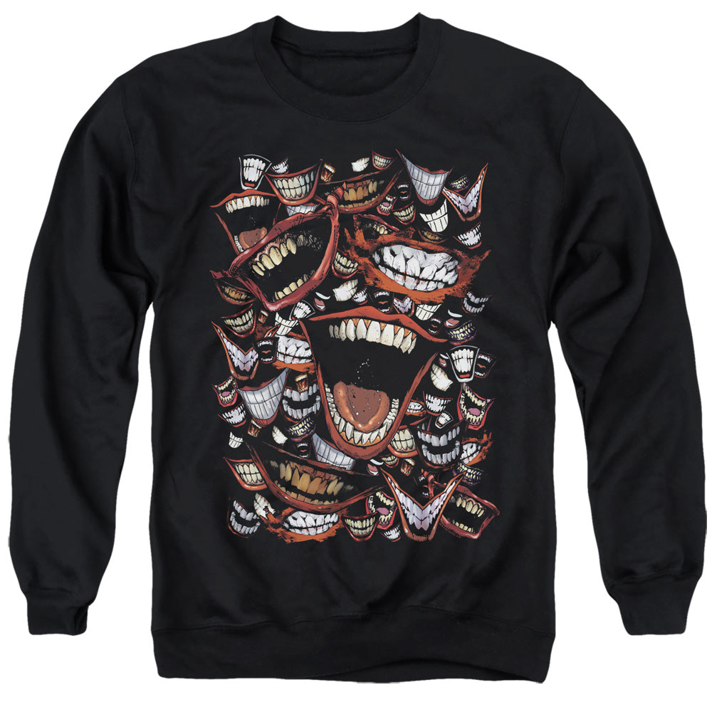Batman Comics Famous Wretch Men's Crewneck 50 50 Poly Long-Sleeve T-Shirt