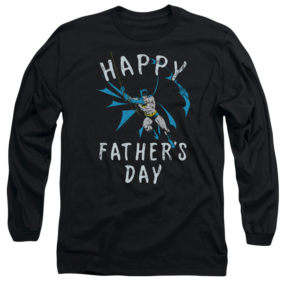 Batman Comics Fathers Day Men's 18/1 Cotton Long-Sleeve T-Shirt
