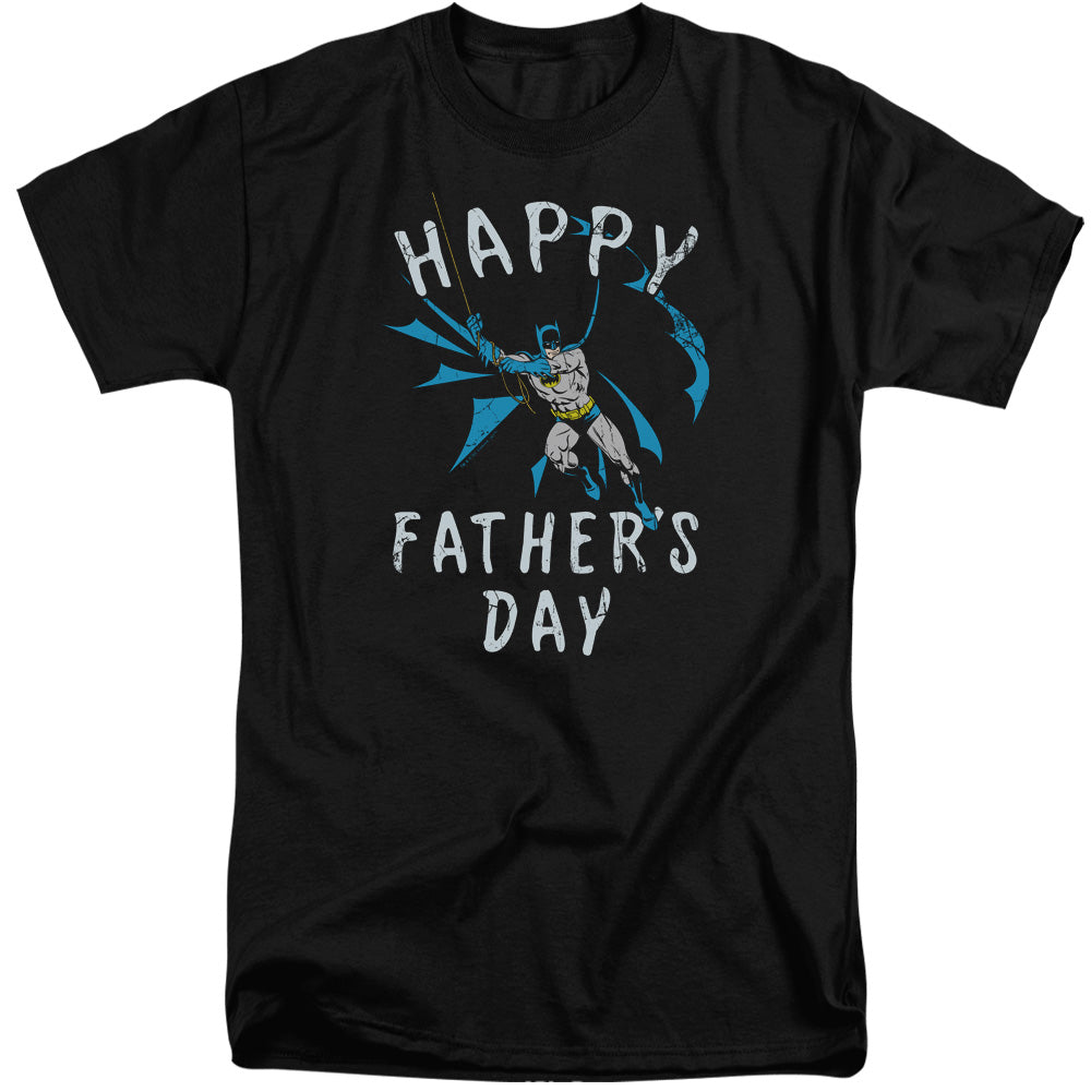 Batman Comics Fathers Day Men's 18/1 Tall Cotton Short-Sleeve T-Shirt