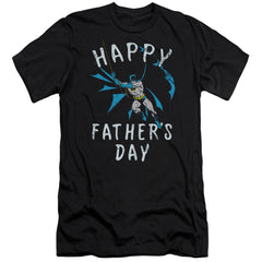 Batman Comics Fathers Day Men's Ultra-Soft 30/1 Cotton Slim Short-Sleeve T-Shirt