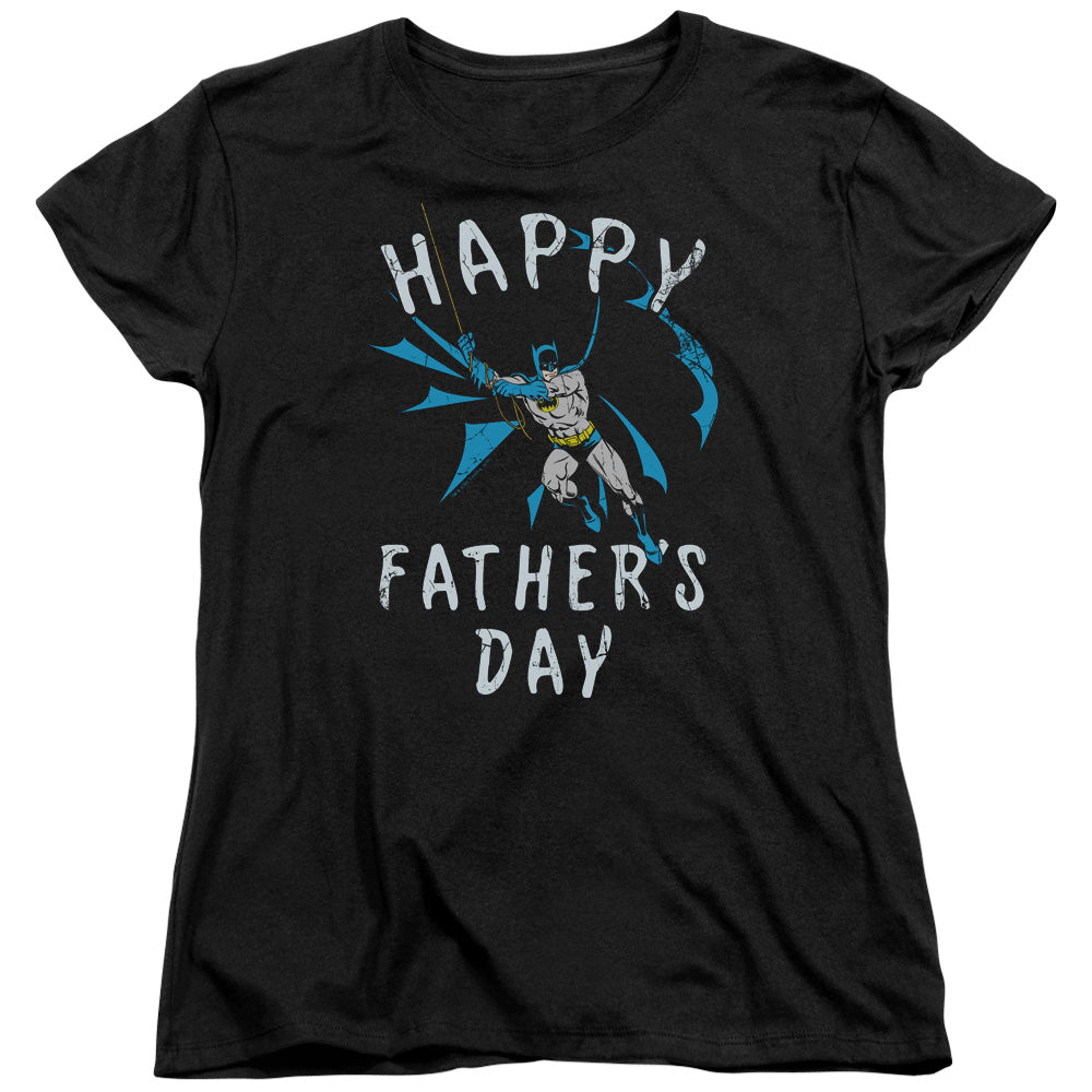 Batman Comics Fathers Day Women's 18/1 Cotton Short-Sleeve T-Shirt
