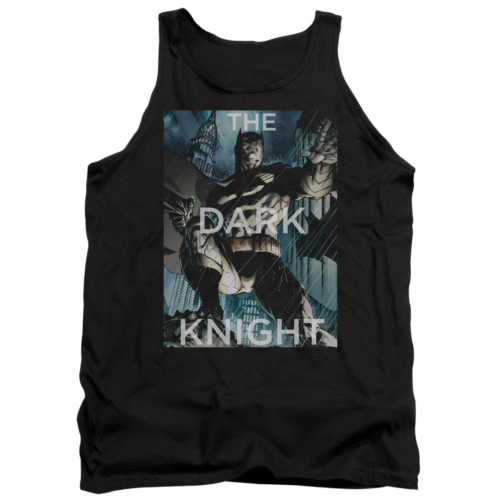 Batman Comics Fighting The Storm Men's 18/1 Cotton Tank Top