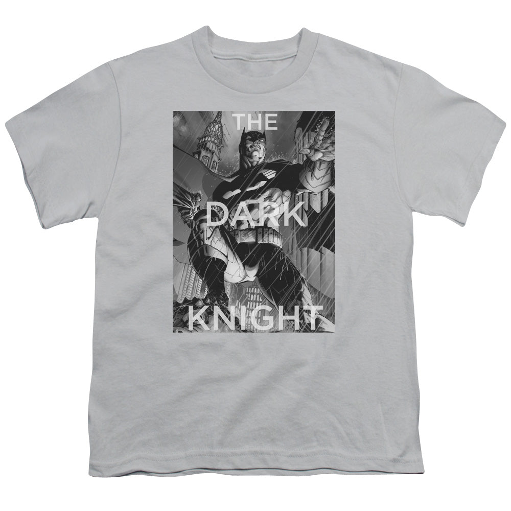 Batman Comics Fighting The Storm Youth 18/1 100% Cotton Short-Sleeve T-Shirt