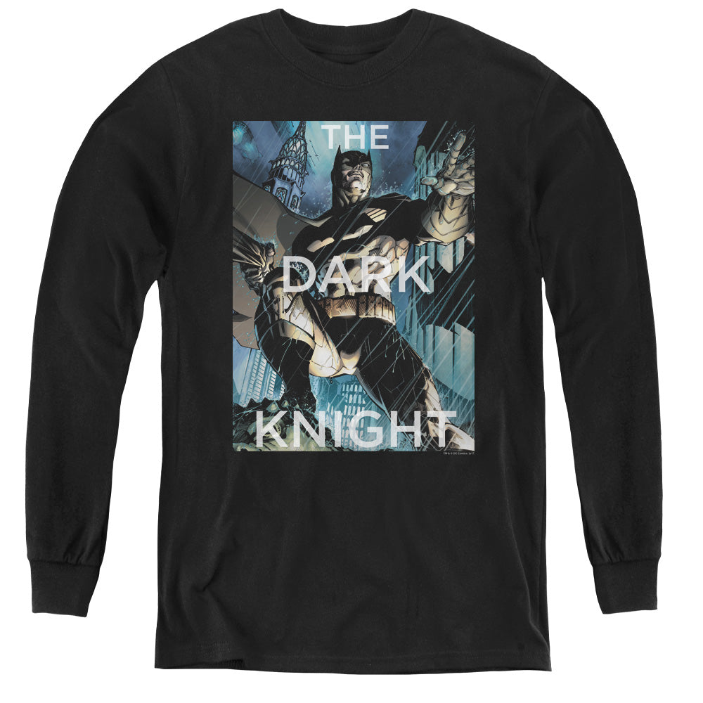 Batman Comics Fighting The Storm Youth Long-Sleeve T-Shirt