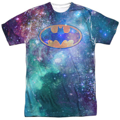 Batman Comics Galaxy Symbol Men's Regular Fit Polyester Short-Sleeve T-Shirt