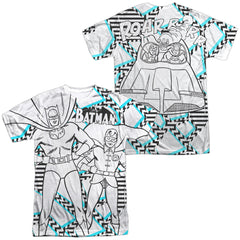 Batman Comics Gaudy Bat (Front/Back Print) Men's Regular Fit Polyester Short-Sleeve T-Shirt