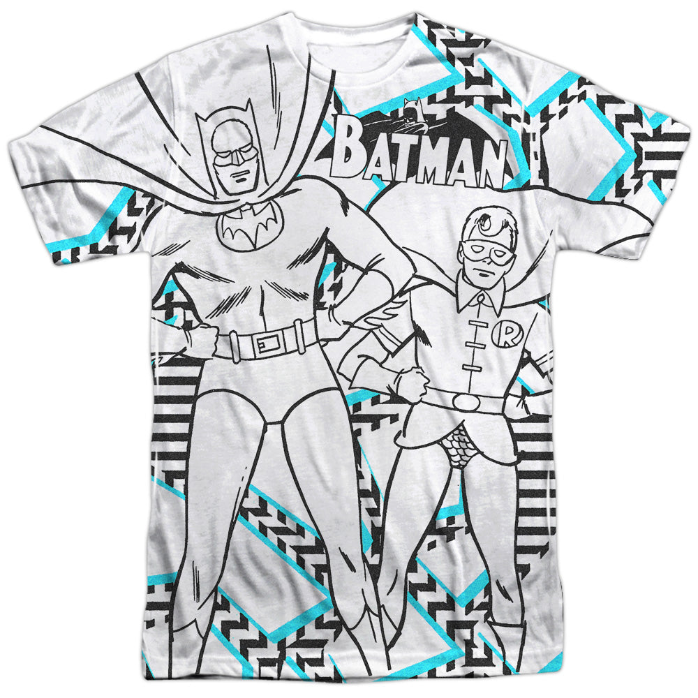Batman Comics Gaudy Bat Men's Regular Fit Polyester Short-Sleeve T-Shirt