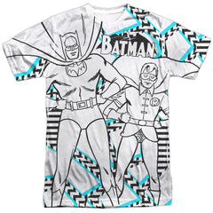 Batman Comics Gaudy Bat Men's Regular Fit Polyester Short-Sleeve T-Shirt