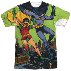 Batman Comics Getaway Men's Regular Fit Polyester Short-Sleeve T-Shirt