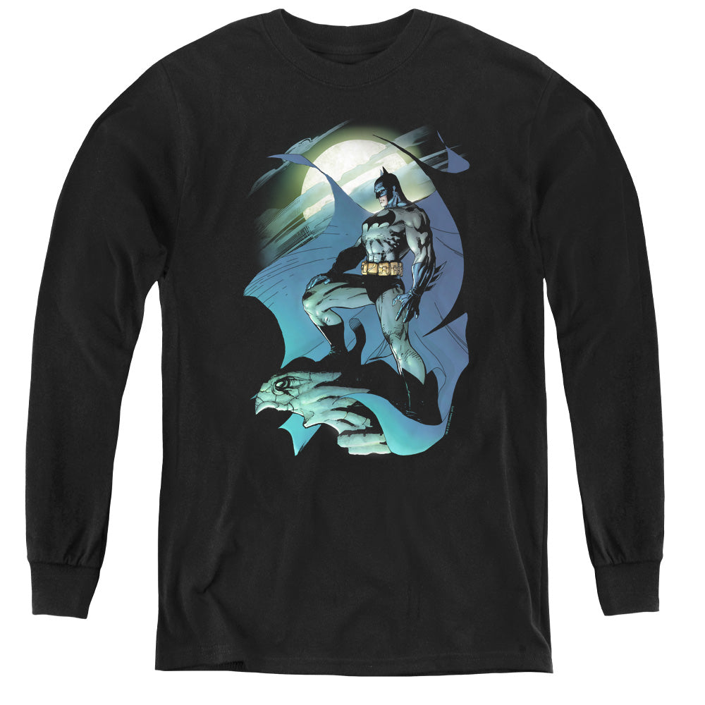 Batman Comics Glow Of The Moon Youth Long-Sleeve T-Shirt