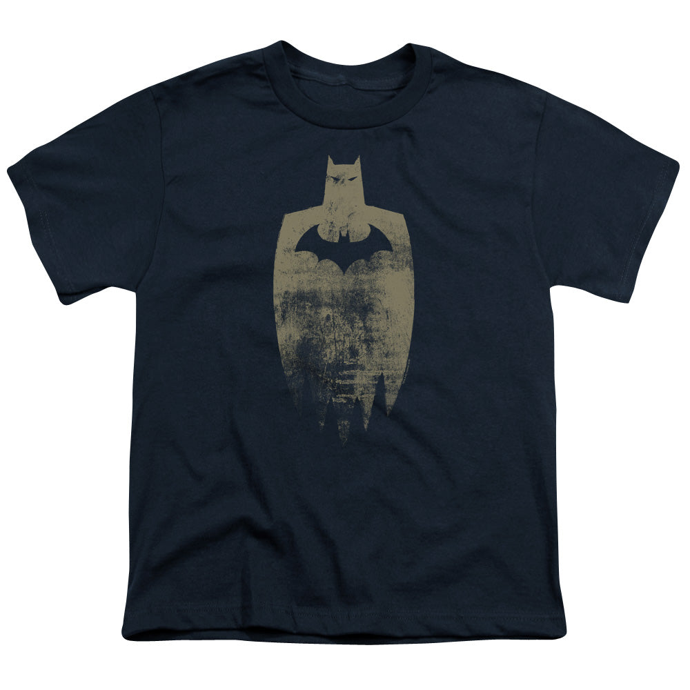 Batman Comics Gold Silhouette Youth 18/1 100% Cotton Short-Sleeve T-Shirt