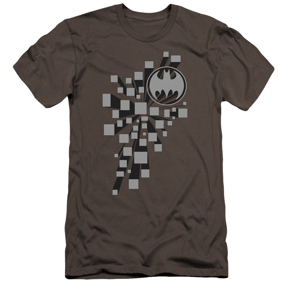 Batman Comics Gotham 3D Men's Ultra-Soft 30/1 Cotton Slim Short-Sleeve T-Shirt