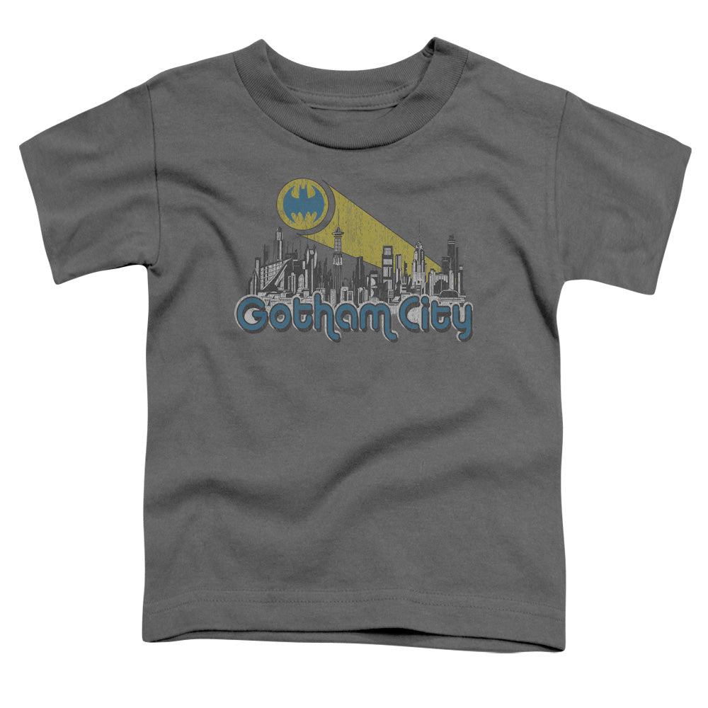 Batman Comics Gotham City Distressed Toddler 18/1 Cotton Short-Sleeve T-Shirt