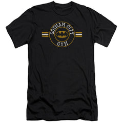 Batman Comics Gotham City Gym Men's Ultra-Soft 30/1 Cotton Slim Short-Sleeve T-Shirt
