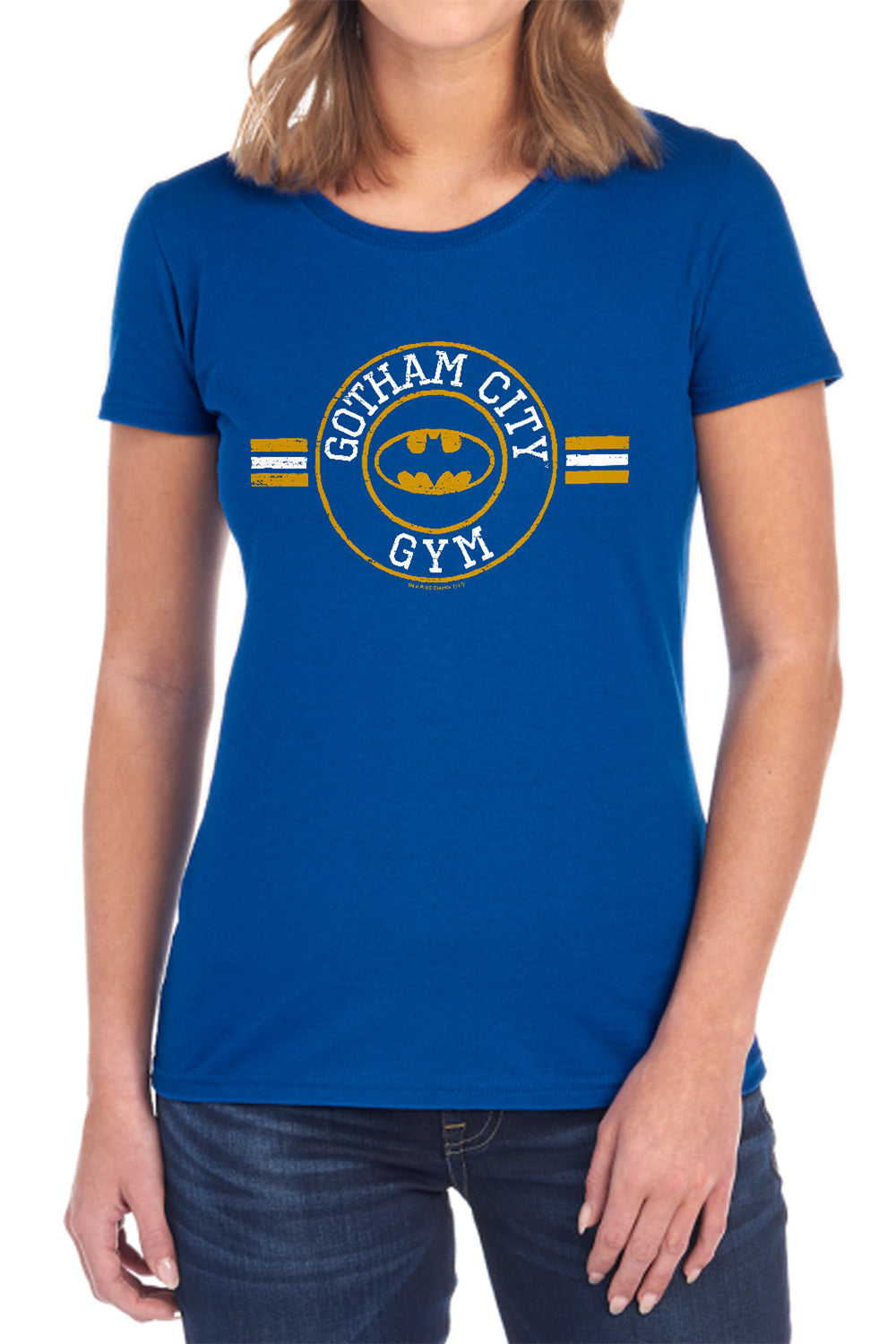 Batman Comics Gotham City Gym Women's 18/1 Cotton Short-Sleeve T-Shirt