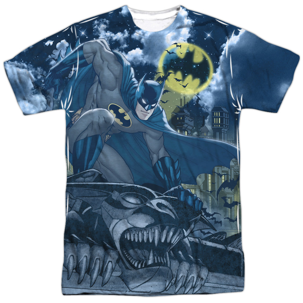 Batman Comics Gotham Gargoyle Men's Regular Fit Polyester Short-Sleeve T-Shirt