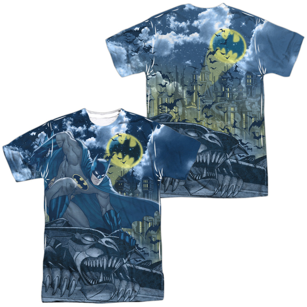Batman Comics Gotham Gargoyle Men's Regular Fit Polyester Short-Sleeve T-Shirt