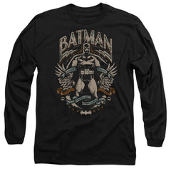 Batman Comics Gotham Hero On Black Men's 18/1 Cotton Long-Sleeve T-Shirt