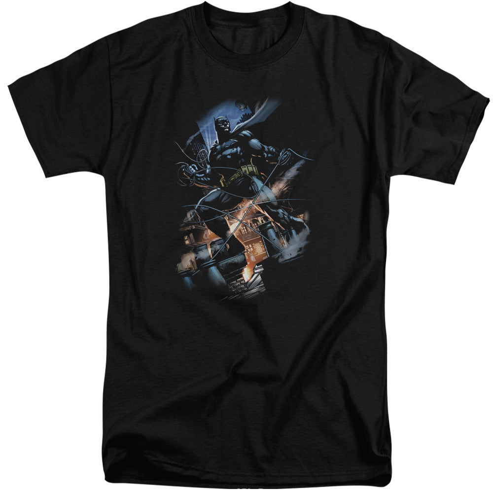Batman Comics Gotham Knight Men's 18/1 Tall Cotton Short-Sleeve T-Shirt