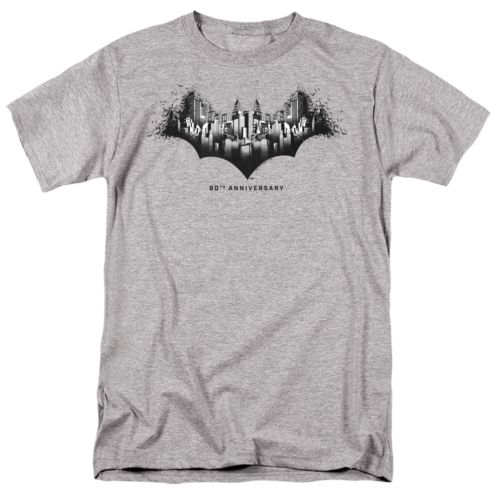 Batman Comics Gotham Shield Men's 18/1 Cotton Short-Sleeve T-Shirt