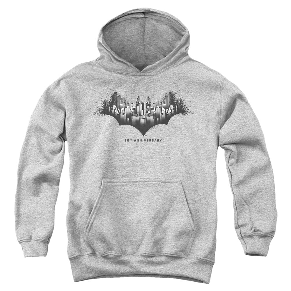 Batman Comics Gotham Shield Youth Cotton Poly Pull-Over Hoodie