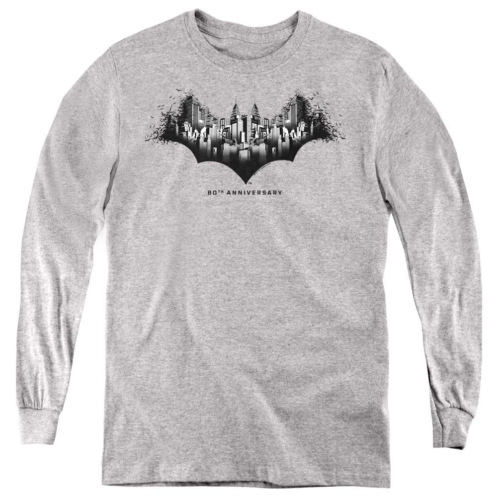 Batman Comics Gotham Shield Youth Long-Sleeve T-Shirt