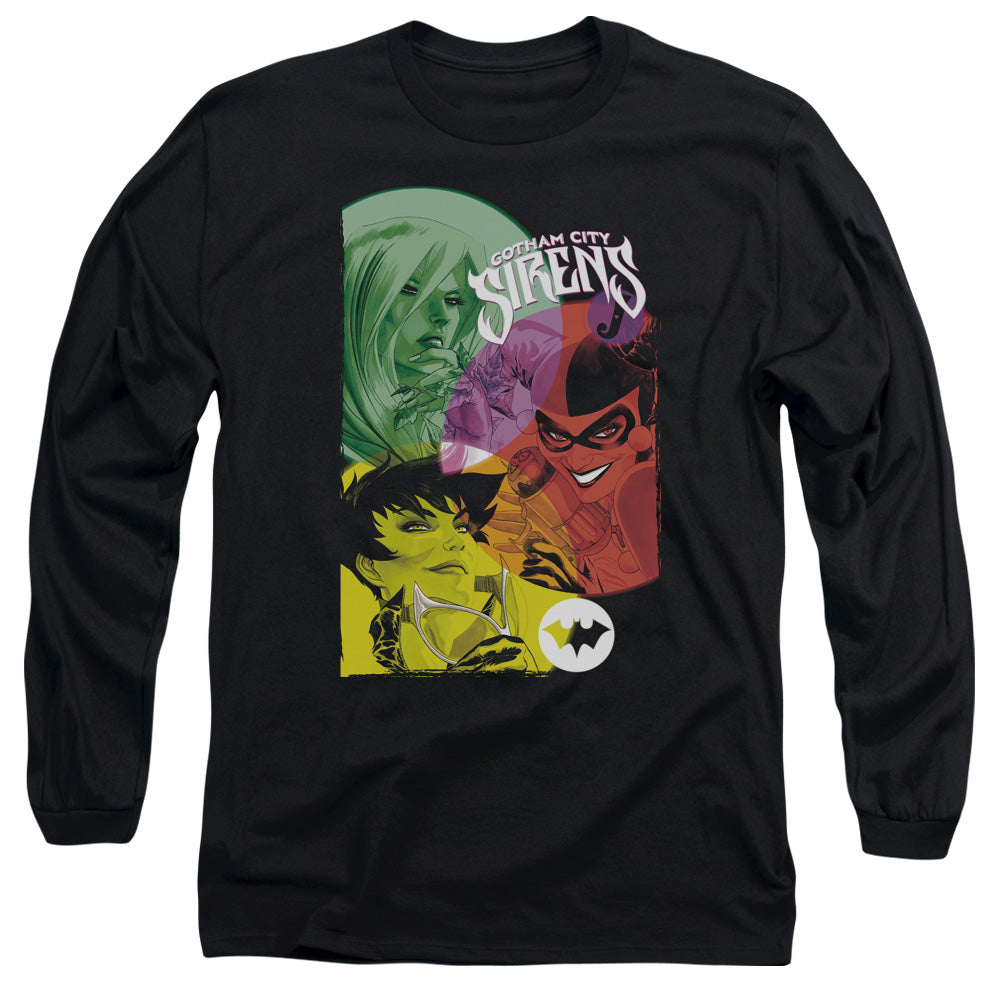 Batman Comics Gotham Sirens Men's 18/1 Cotton Long-Sleeve T-Shirt