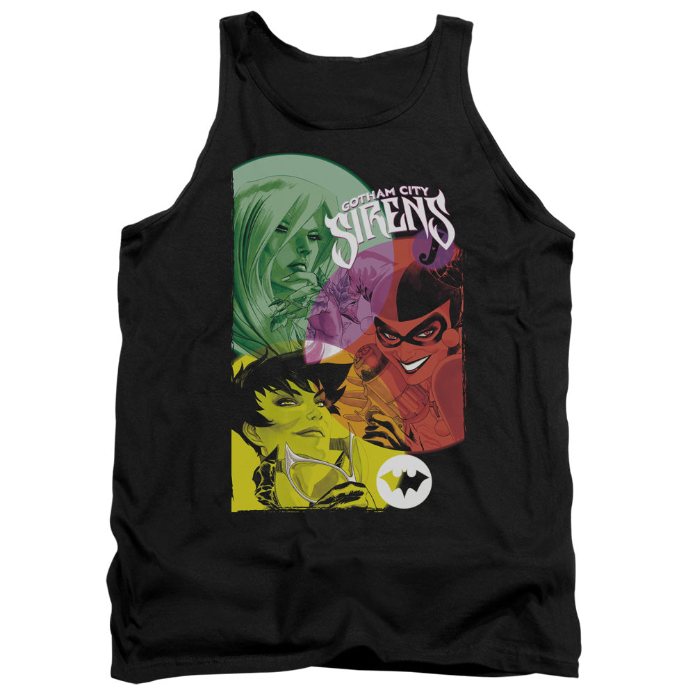 Batman Comics Gotham Sirens Men's 18/1 Cotton Tank Top