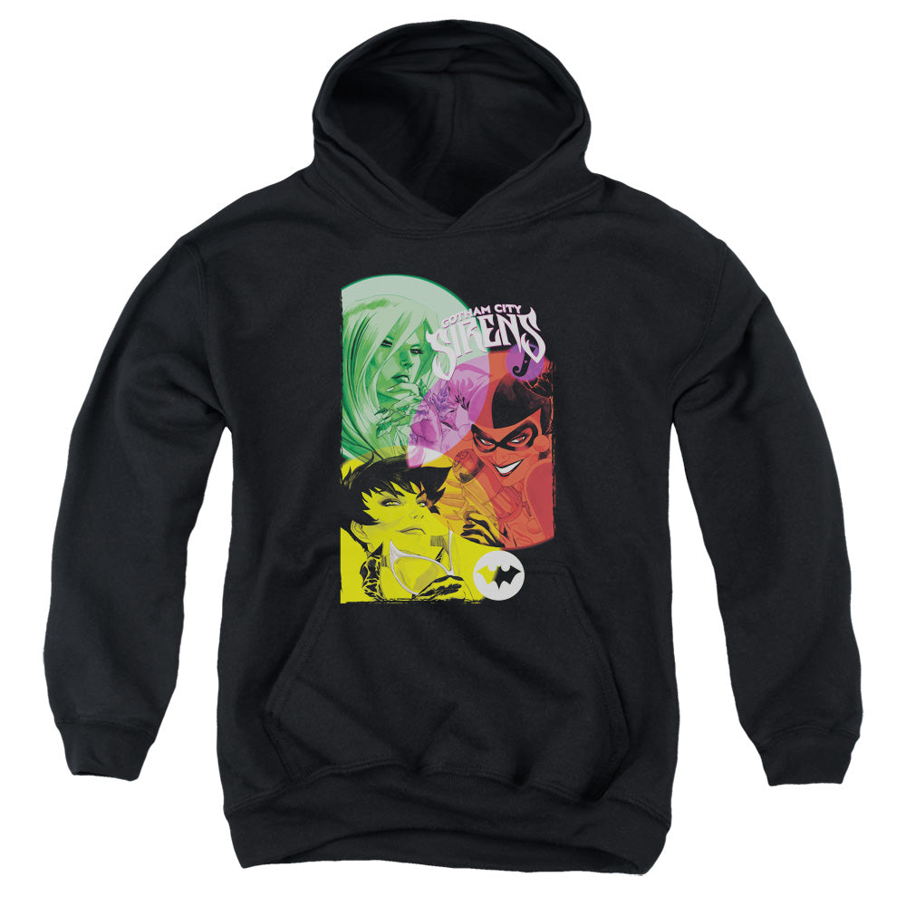 Batman Comics Gotham Sirens Youth Cotton Poly Pull-Over Hoodie