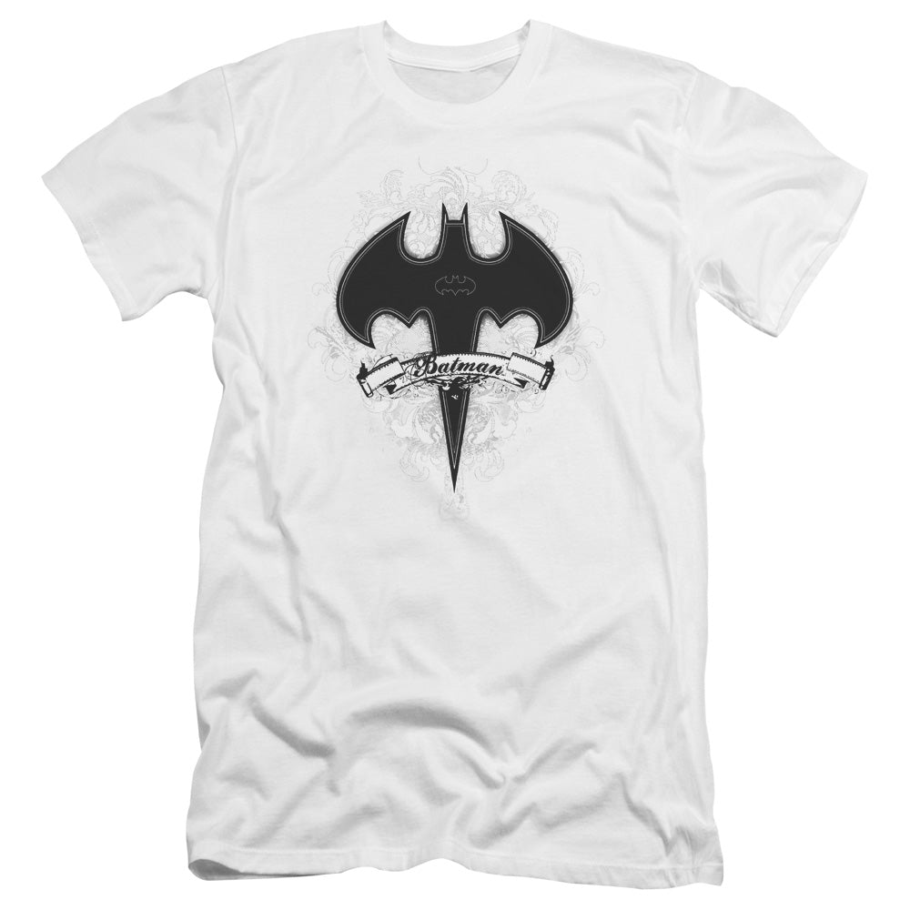 Batman Comics Gothic Gotham Men's Ultra-Soft 30/1 Cotton Slim Short-Sleeve T-Shirt