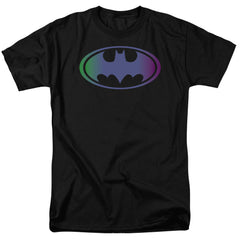 Batman Comics Gradient Bat Logo Men's 18/1 Cotton Short-Sleeve T-Shirt