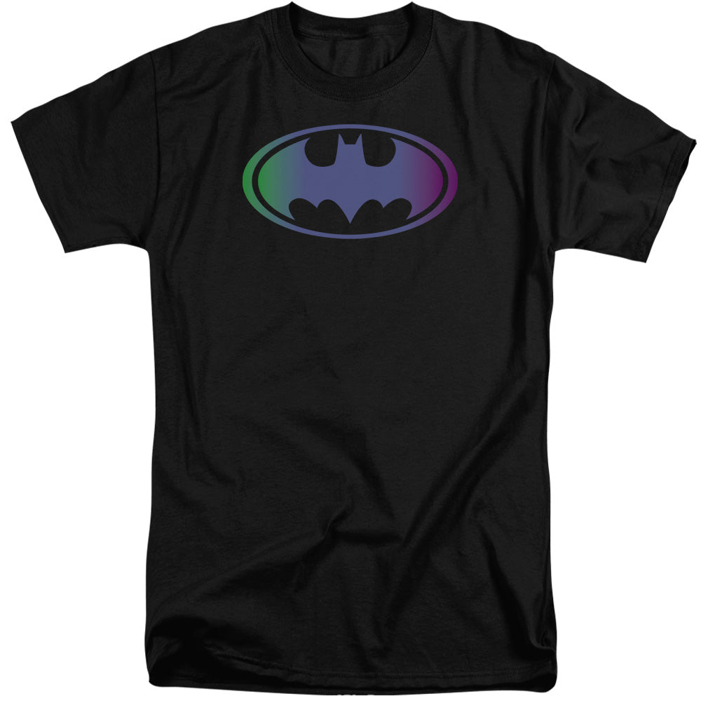 Batman Comics Gradient Bat Logo Men's 18/1 Tall Cotton Short-Sleeve T-Shirt