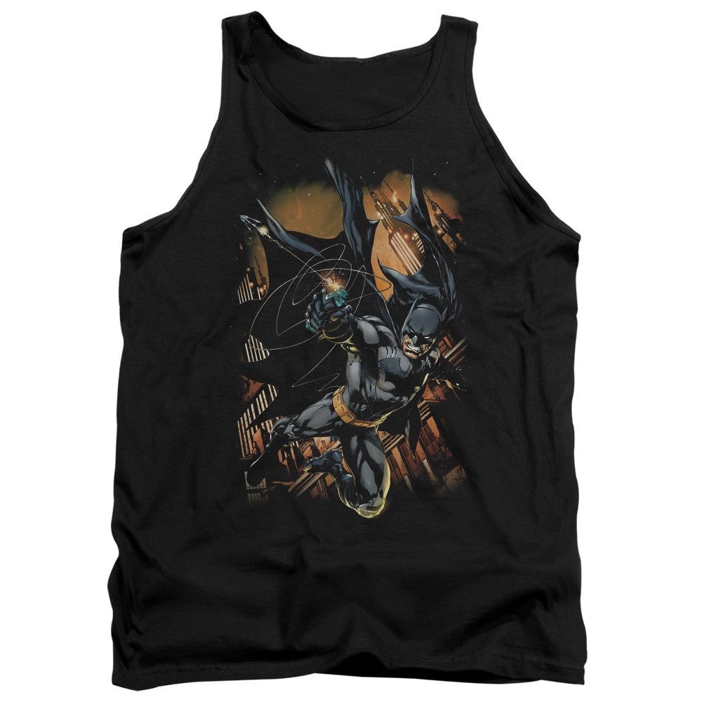 Batman Comics Grapple Fire Men's 18/1 Cotton Tank Top