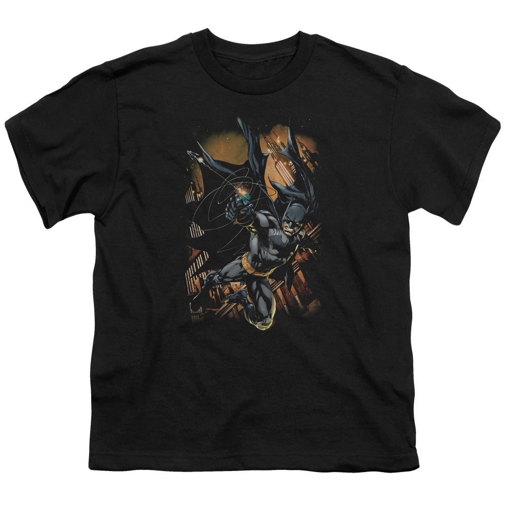Batman Comics Grapple Fire Youth 18/1 100% Cotton Short-Sleeve T-Shirt