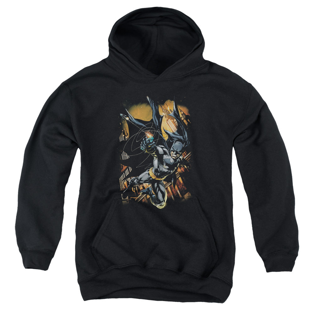 Batman Comics Grapple Fire Youth Cotton Poly Pull-Over Hoodie