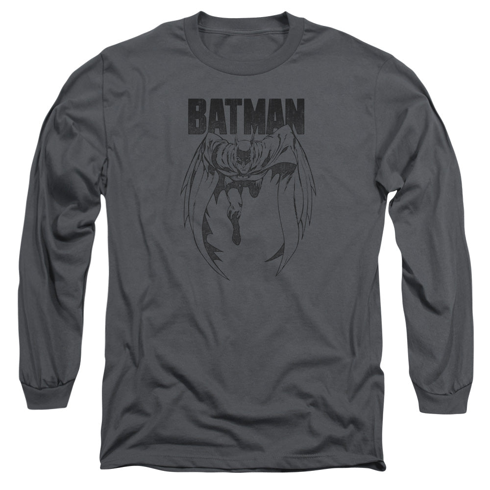 Batman Comics Grey Noise Men's 18/1 Cotton Long-Sleeve T-Shirt