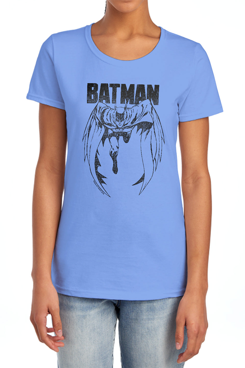 Batman Comics Grey Noise Women's 18/1 Cotton Short-Sleeve T-Shirt