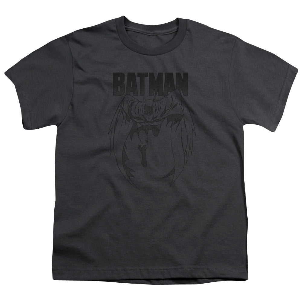Batman Comics Grey Noise Youth 18/1 100% Cotton Short-Sleeve T-Shirt