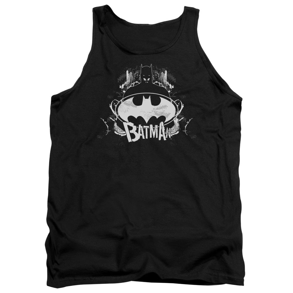 Batman Comics Grim & Gritty Men's 18/1 Cotton Tank Top