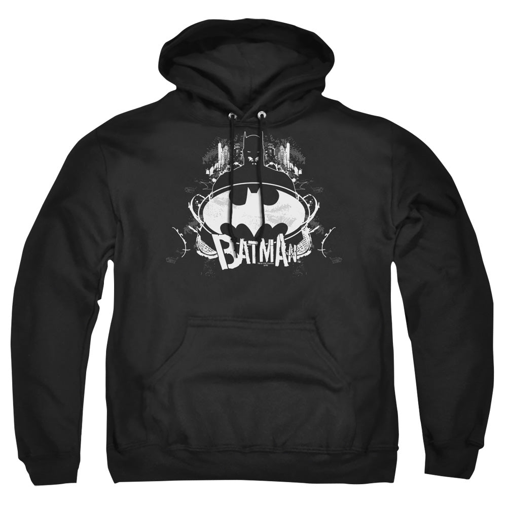 Batman Comics Grim & Gritty Men's Pull-Over 75 25 Poly Hoodie