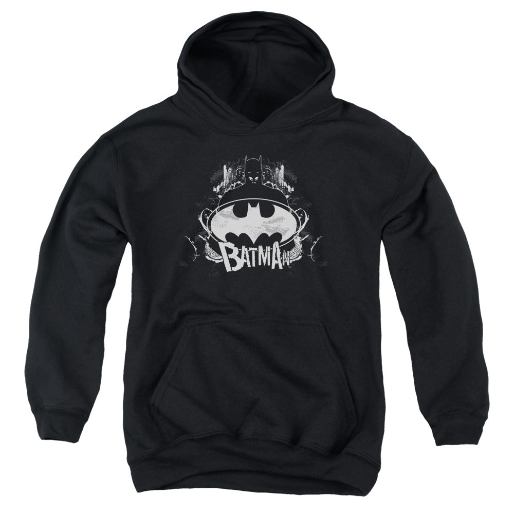 Batman Comics Grim & Gritty Youth Cotton Poly Pull-Over Hoodie