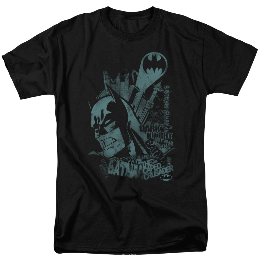Batman Comics Gritted Teeth Men's 18/1 Cotton Short-Sleeve T-Shirt