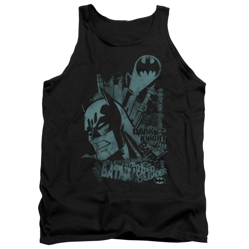 Batman Comics Gritted Teeth Men's 18/1 Cotton Tank Top