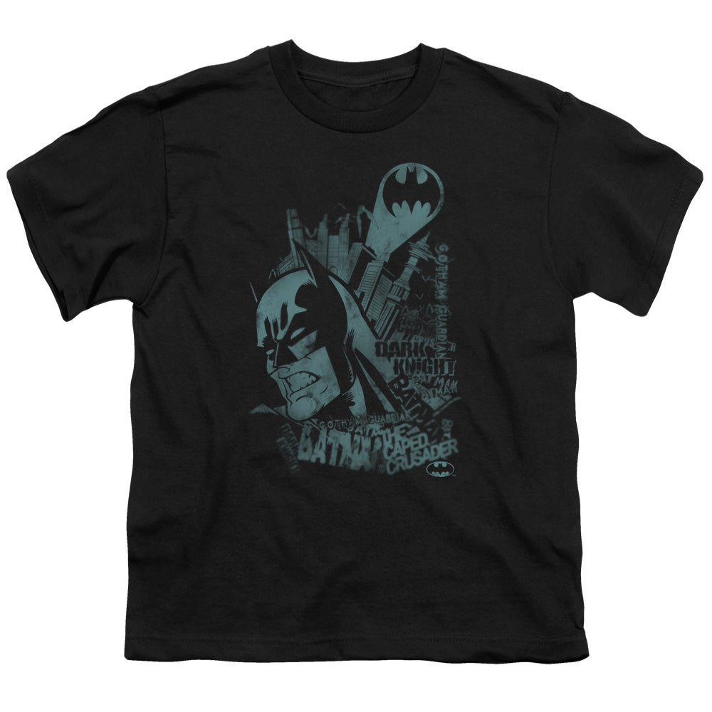Batman Comics Gritted Teeth Youth 18/1 100% Cotton Short-Sleeve T-Shirt