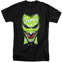 Batman Comics Ha Ha Smile Men's 18/1 Tall Cotton Short-Sleeve T-Shirt