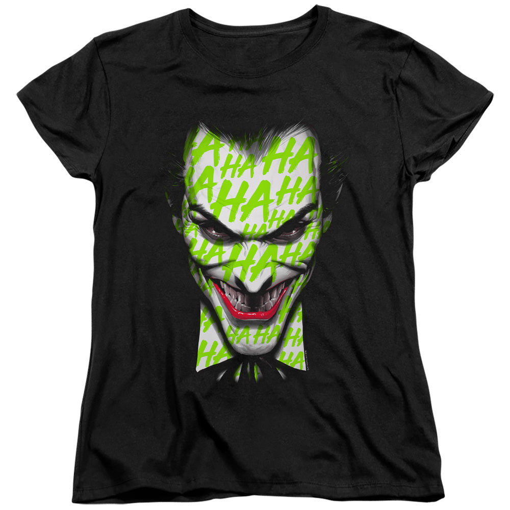 Batman Comics Ha Ha Smile Women's 18/1 Cotton Short-Sleeve T-Shirt