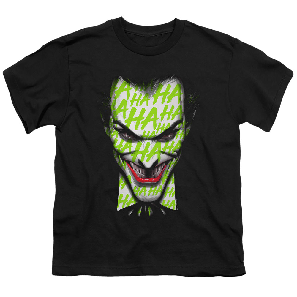 Batman Comics Ha Ha Smile Youth 18/1 100% Cotton Short-Sleeve T-Shirt