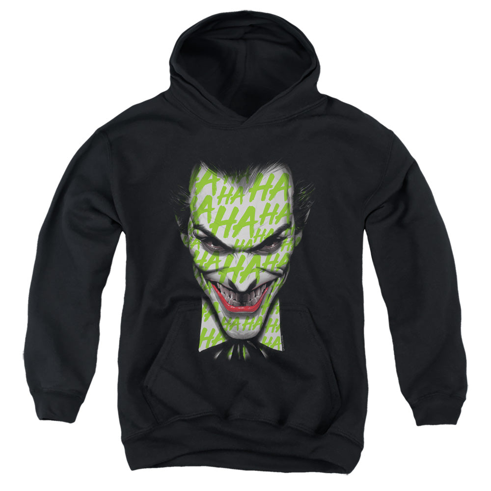 Batman Comics Ha Ha Smile Youth Cotton Poly Pull-Over Hoodie