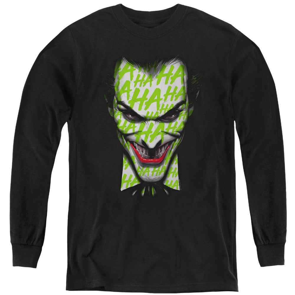 Batman Comics Ha Ha Smile Youth Long-Sleeve T-Shirt